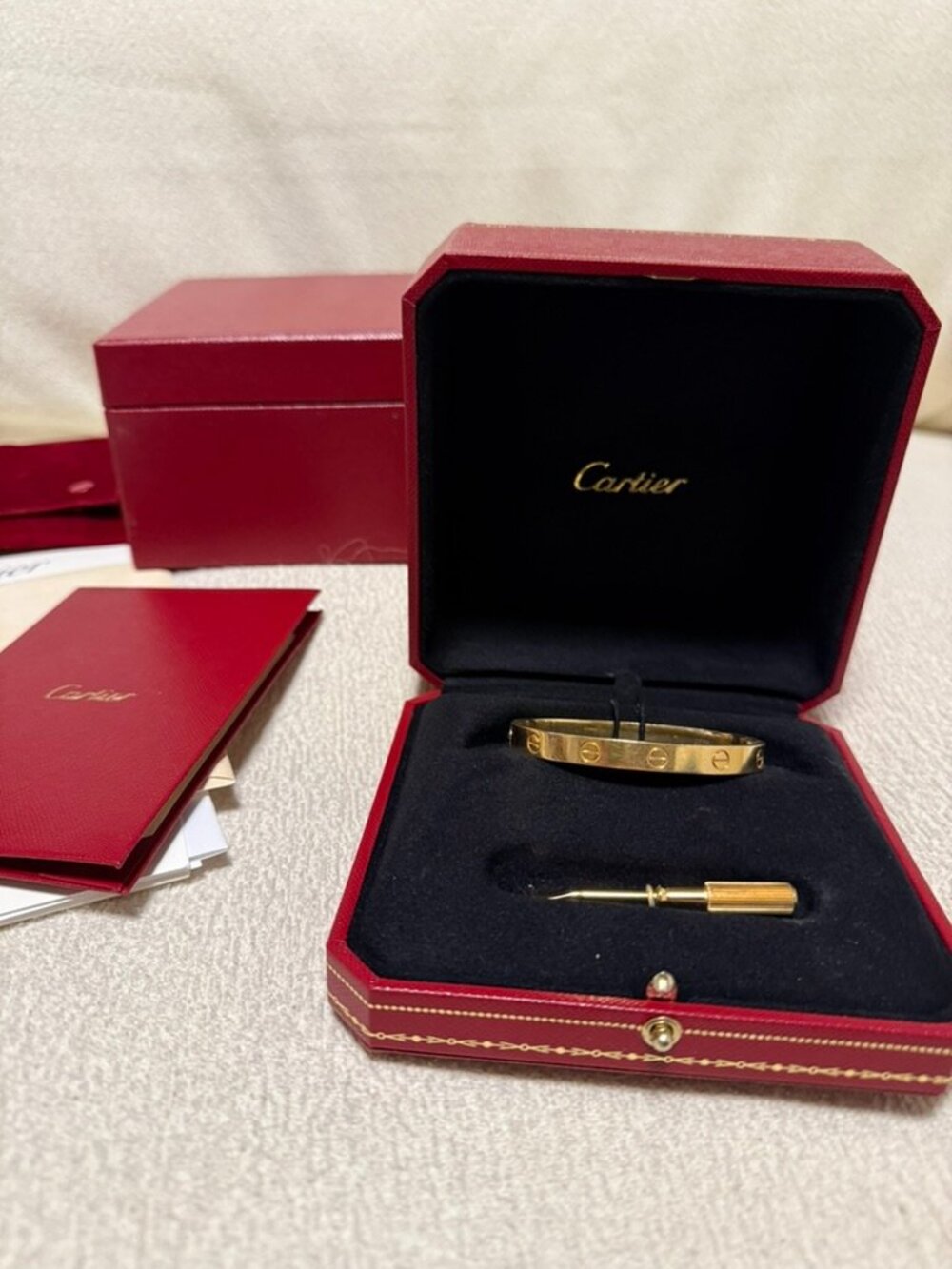 Authentic Cartier Love Bracelet YG 16